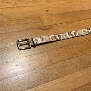 Coach genuine python snake belt